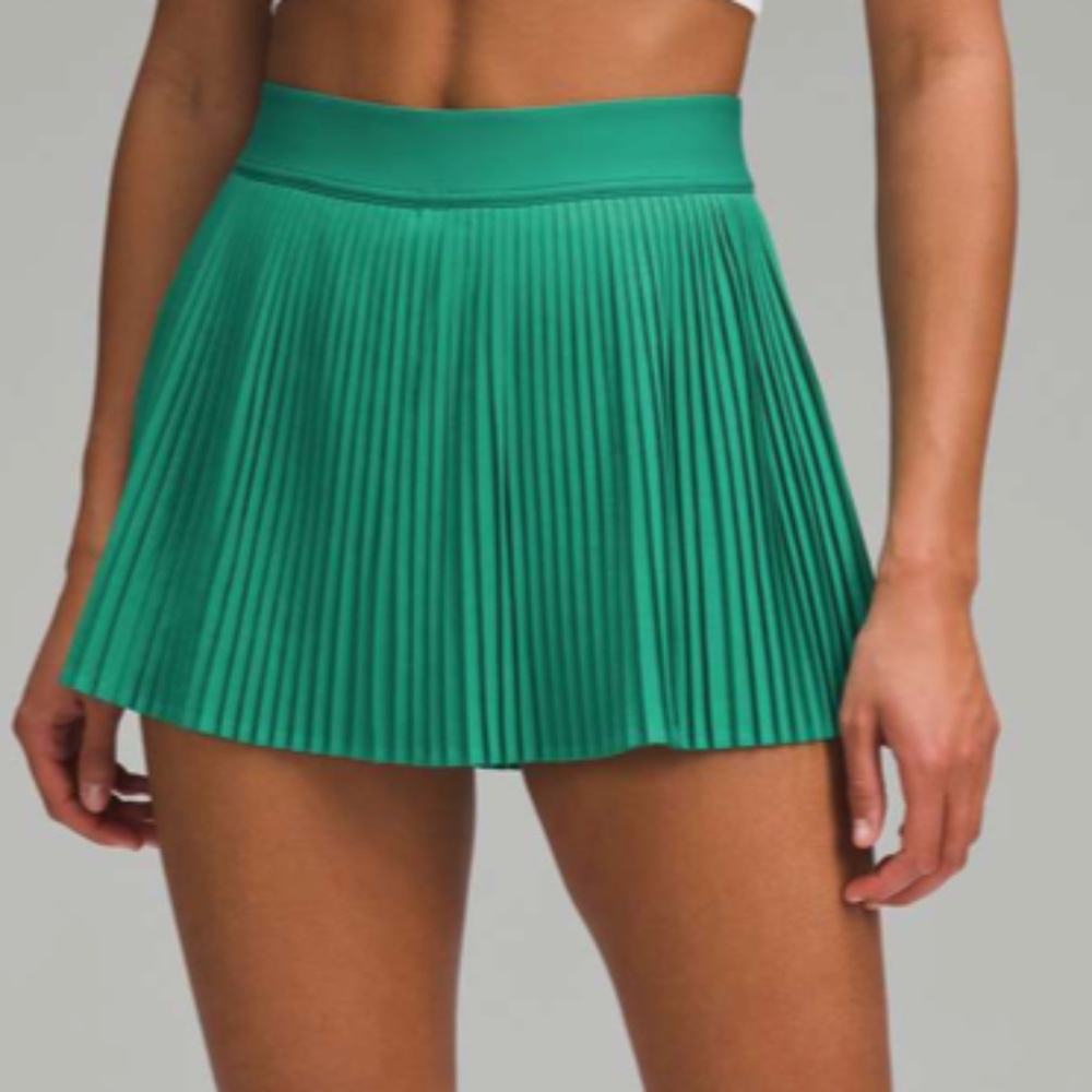 Lululemon Varsity High-Rise Pleated Tennis Skirt in Cascadia Green Size 4